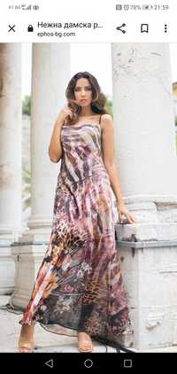 Лятна рокля с гръцко деколте