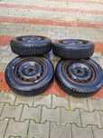 Set 4 anvelope cu jante din tabla 165 65 R15