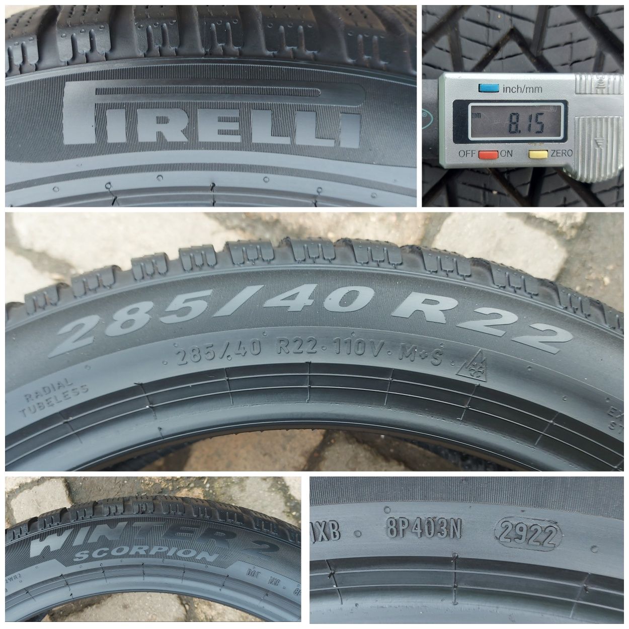 O bucată 285/275 40 R22 M+S iarnă - una Pirelli Vredestein