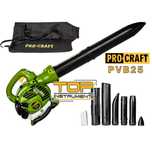 Листосъбирач / Въздуходувка / Моторна метла PROCRAFT PVB25, 25 cm3