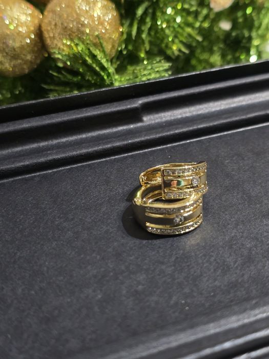 Cercei placati cu aur 14 karate