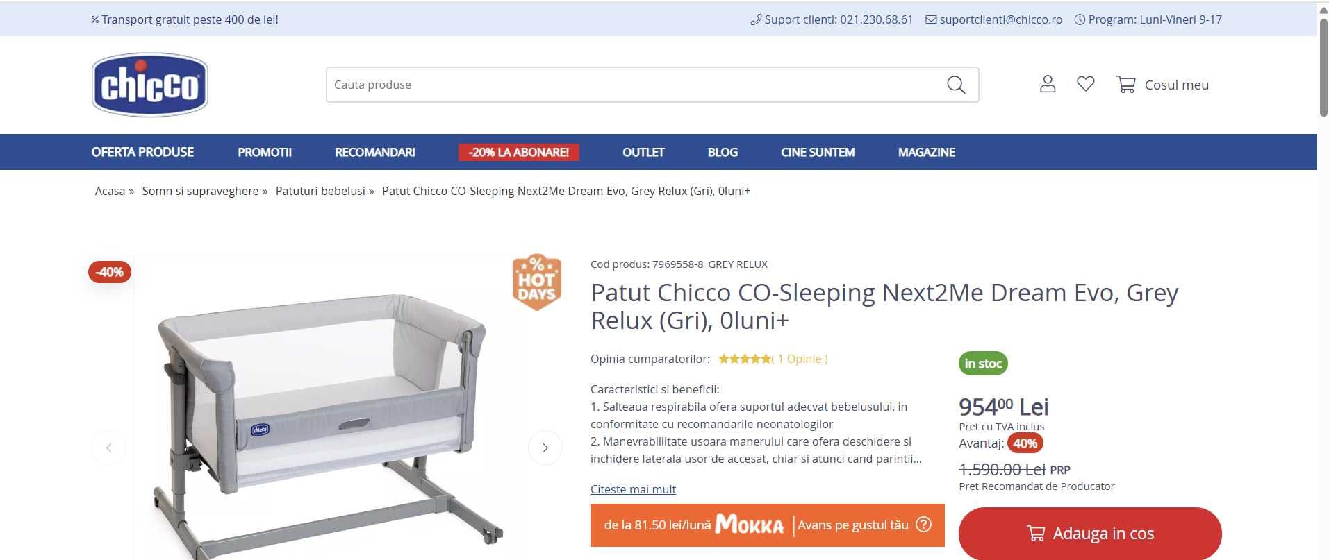 Patut co-sleeper Chicco Next to me