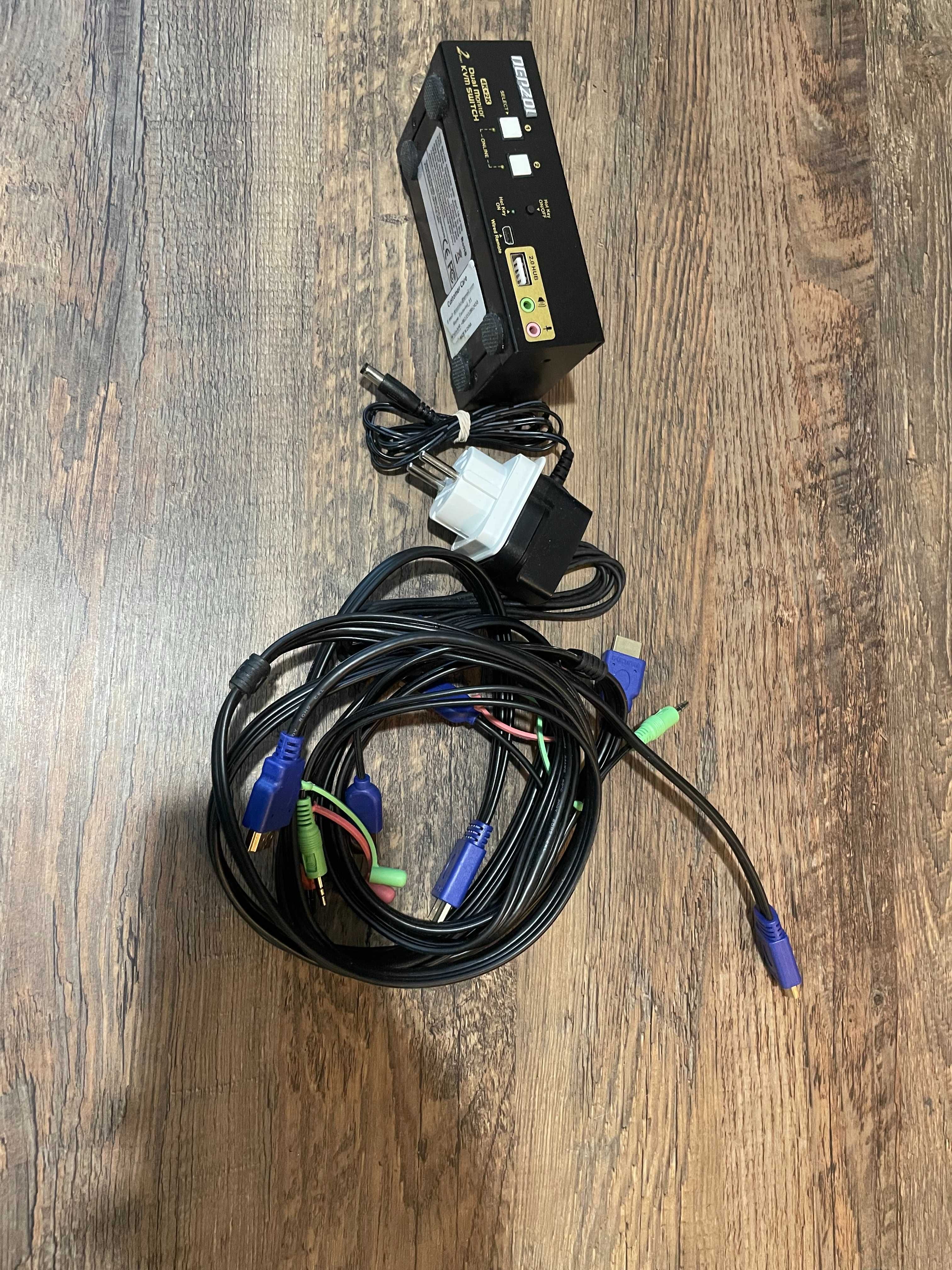 KVM switch 2v1 USB HDMI