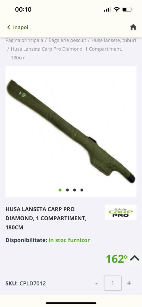 Husa individuala Carp Pro, 205 cm