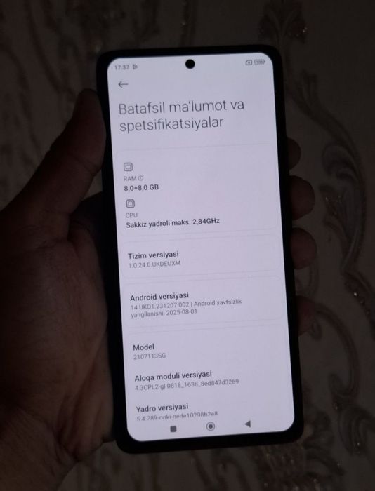 Xiaomi 11t pro kar dak