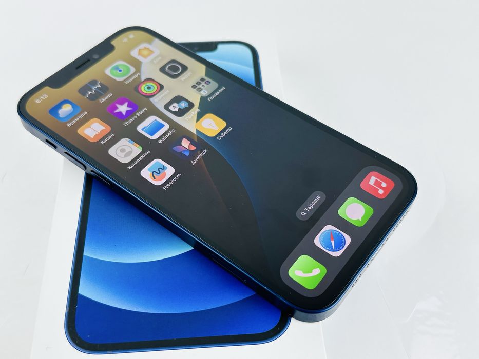 Apple iPhone 12 64 GB Blue 100% Батерия! Гаранция!