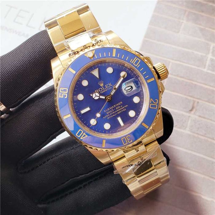 Ceas R.O.L.E.X SUBMARINER AUTOMATIC Gold&Blue-Calitatea 1 Redus 2025