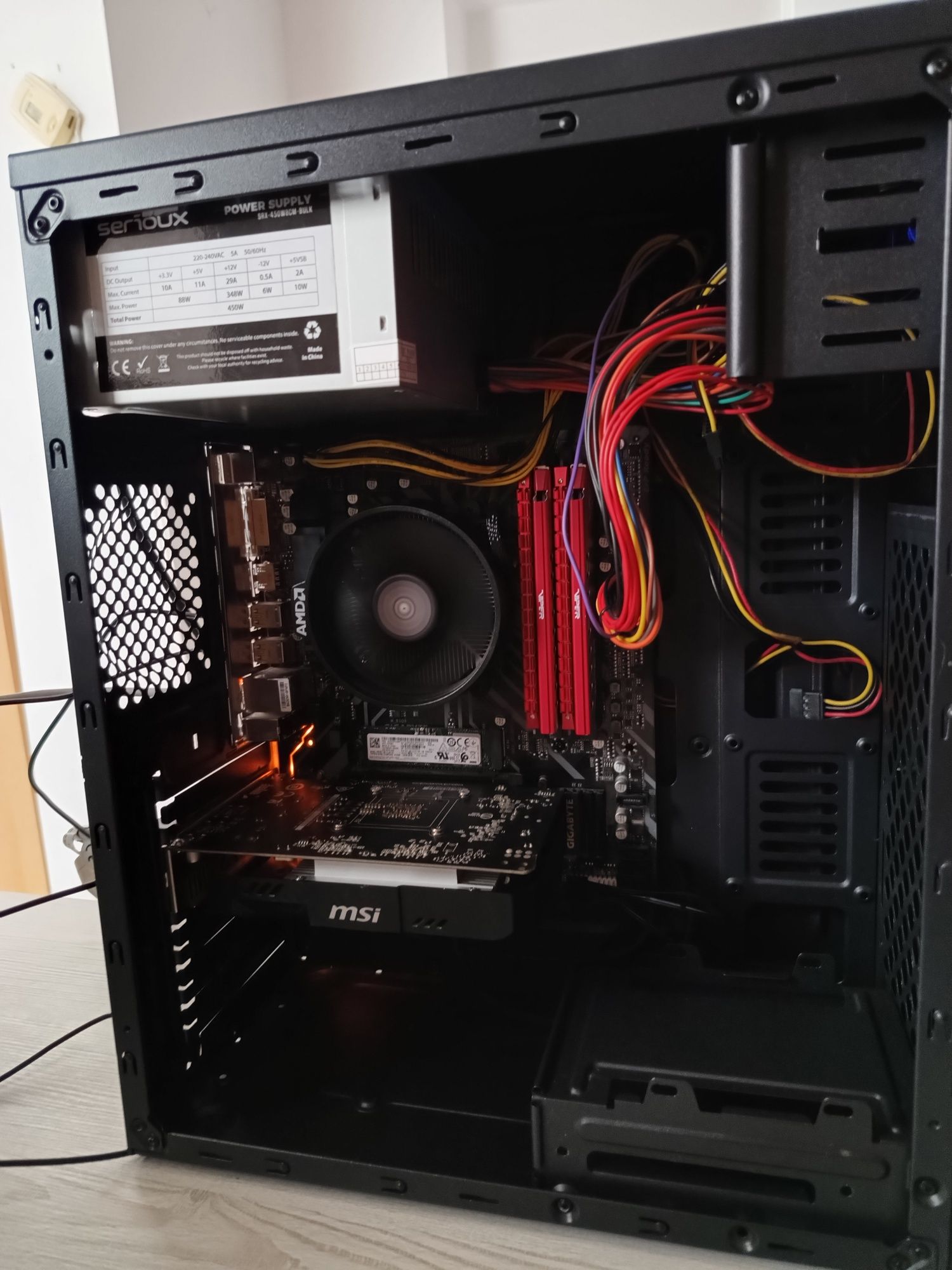 PC gaming, Ryzen 3 2200g, GTX 1050 TI 4gb, 512 gb M.2, 16 gb ddr4