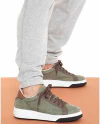 Dsquared2 originali Olive verde cu maro piele nubuc 43