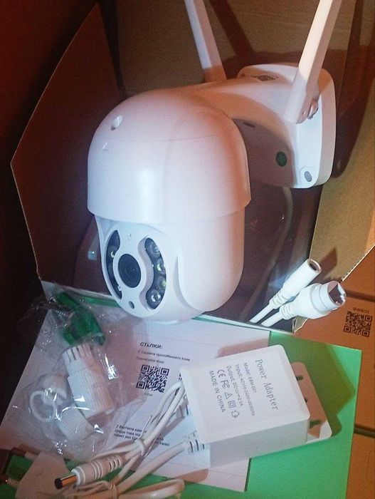 8MP ICSEE КАМЕРА Външна Водоустойчива WiFi + LAN Куполна PTZ IP CAMERA