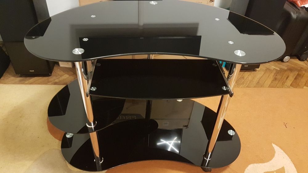 Birou masa calculator PC sticla modern