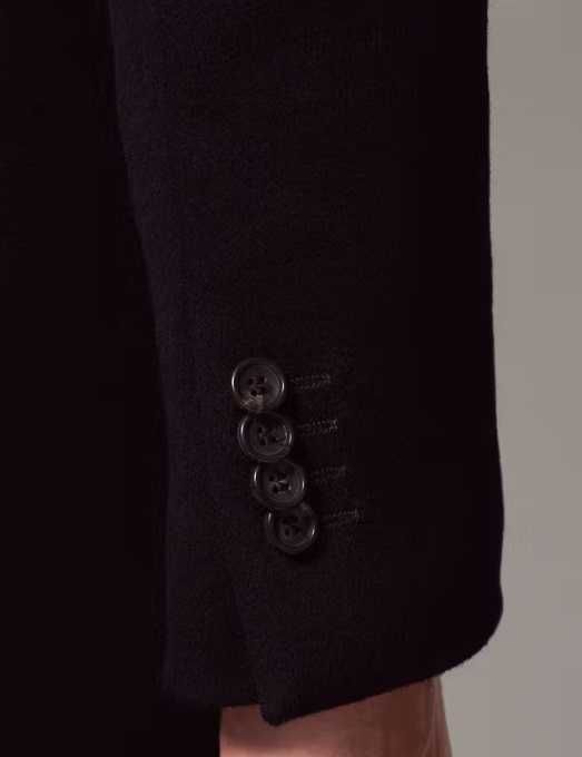Palton slim 54 XL de lux Saville Raw Club Of Gents lana si casmir navy