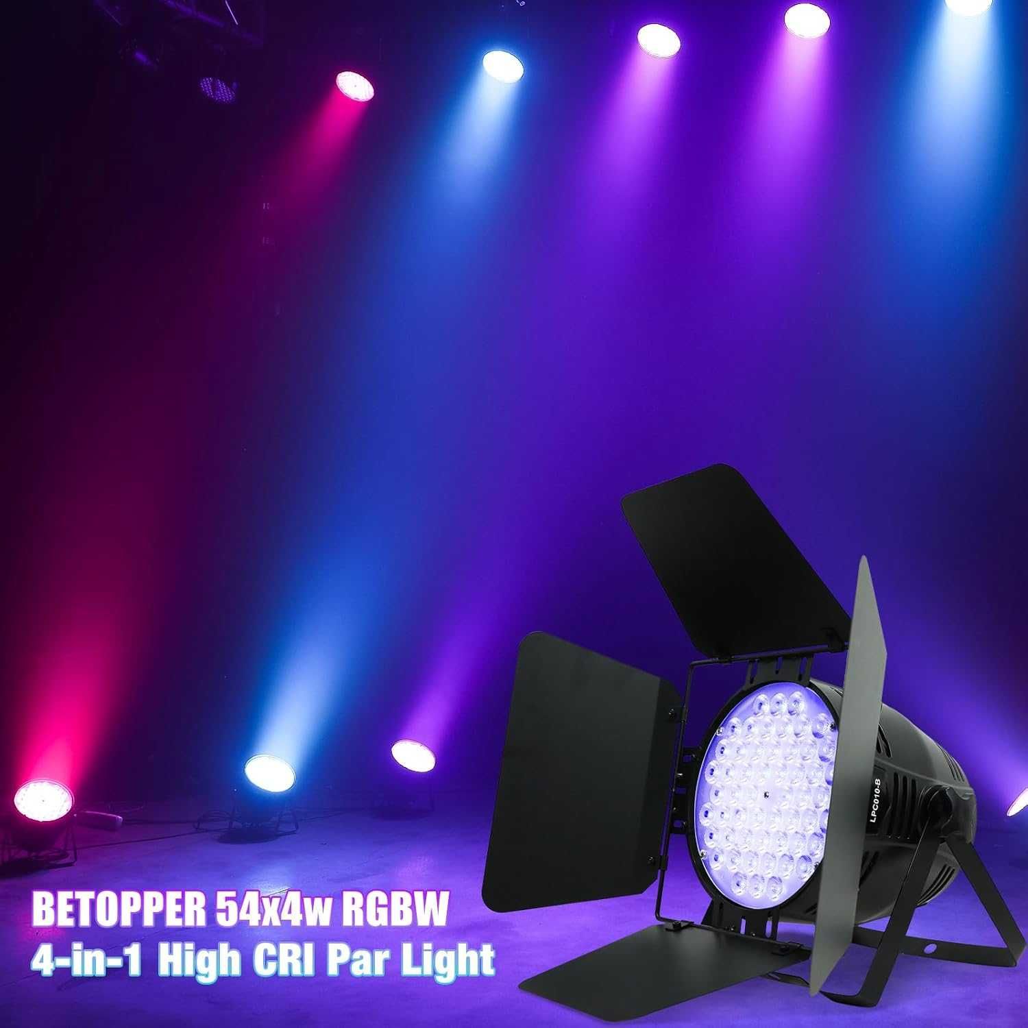 Сценично осветление с ламели Betopper 200W, CRI/RA>90 RGBW 4в1,5000 Lm