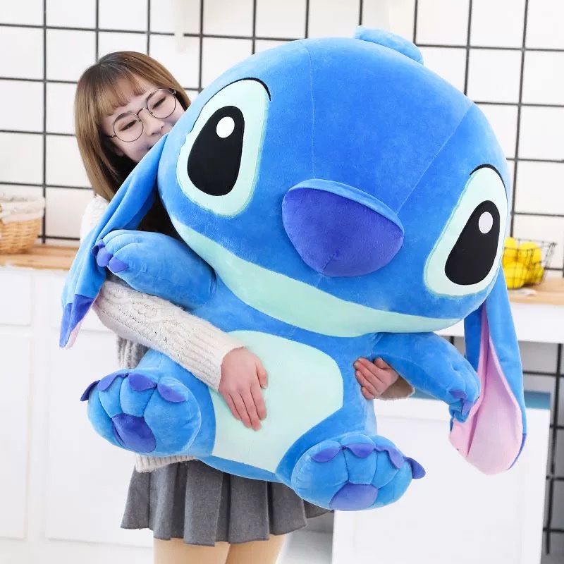 Jucarie de plus, Lilo & Stitch XXL 60 cm, albastru, NOU