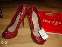 Bershka дамски обувки естествена кожа нови и Guess