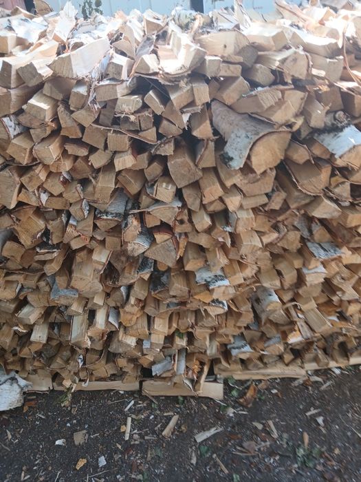 Дрова колотые берёза и сосна.