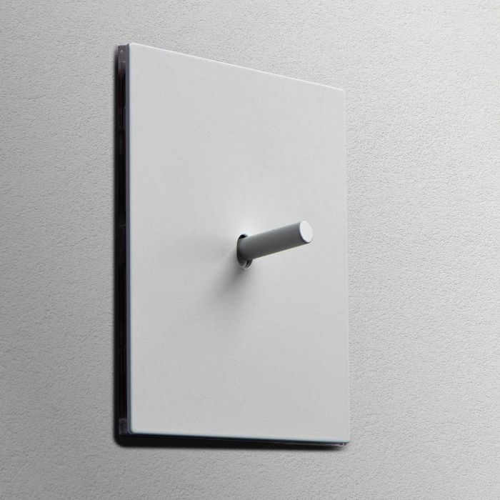 Intrerupator metalic GreyLux, 2Gang 2Way, 10A, Gri Mat, doza cadou