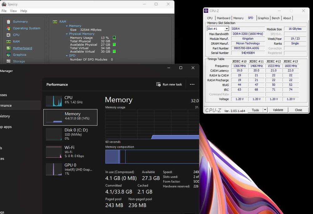 Memorie DDR4 sodimm 16Gb 3200