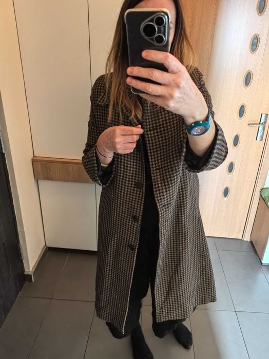 Palton pardesiu toamna, Zara, carouri