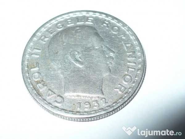 Moneda argint 100 lei Regele Carol II 1932