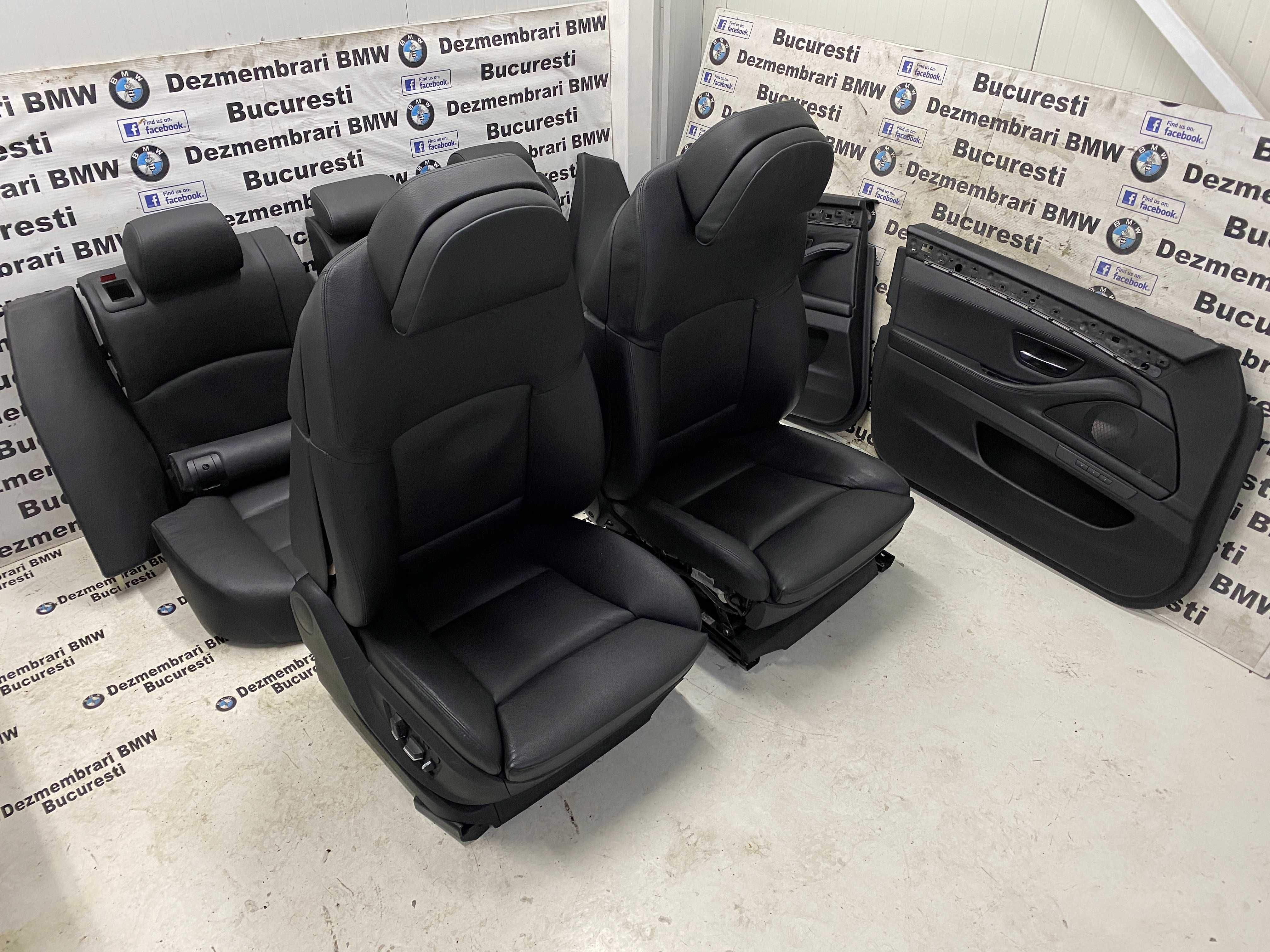 Scaune interior BMW F10,F11,F01 Recaro confort sport piele neagra
