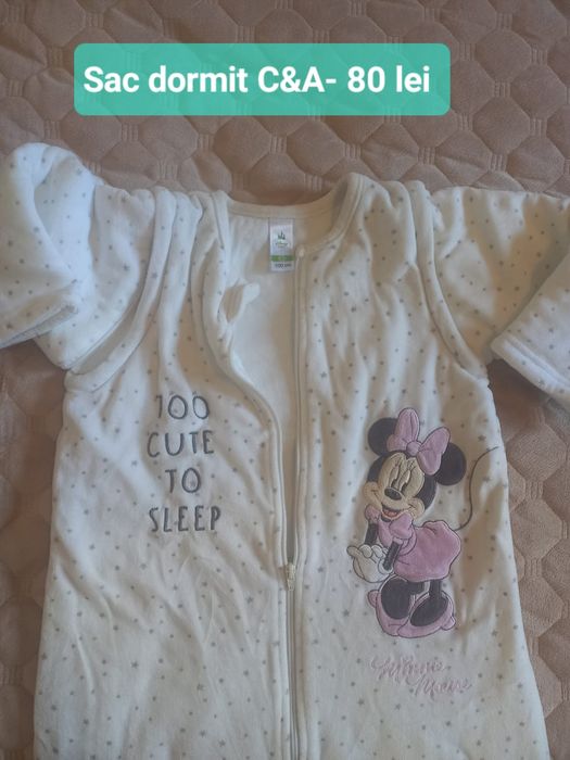 Saci de dormit cu mâneci detasabile bebelusi