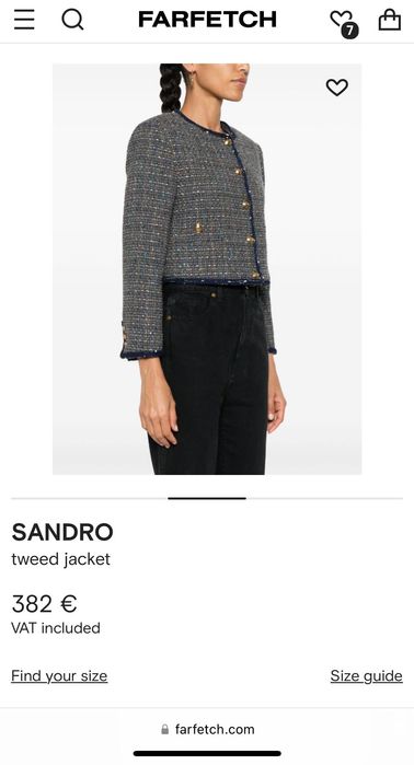 Ново сако от туид Sandro