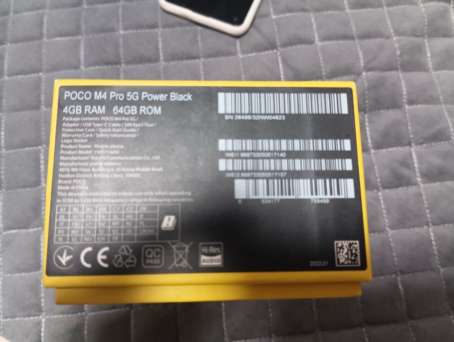 Телефон Poko M4 Pro 5G NFC Коробка документы Срочно не был ремонте