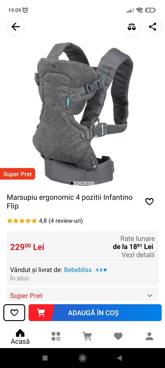 Marsupiu ergonomic