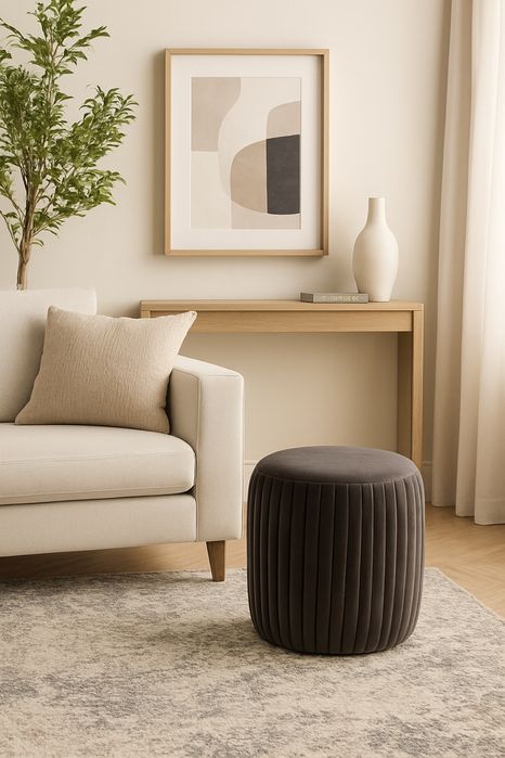 Пуфик новый банкетка серый