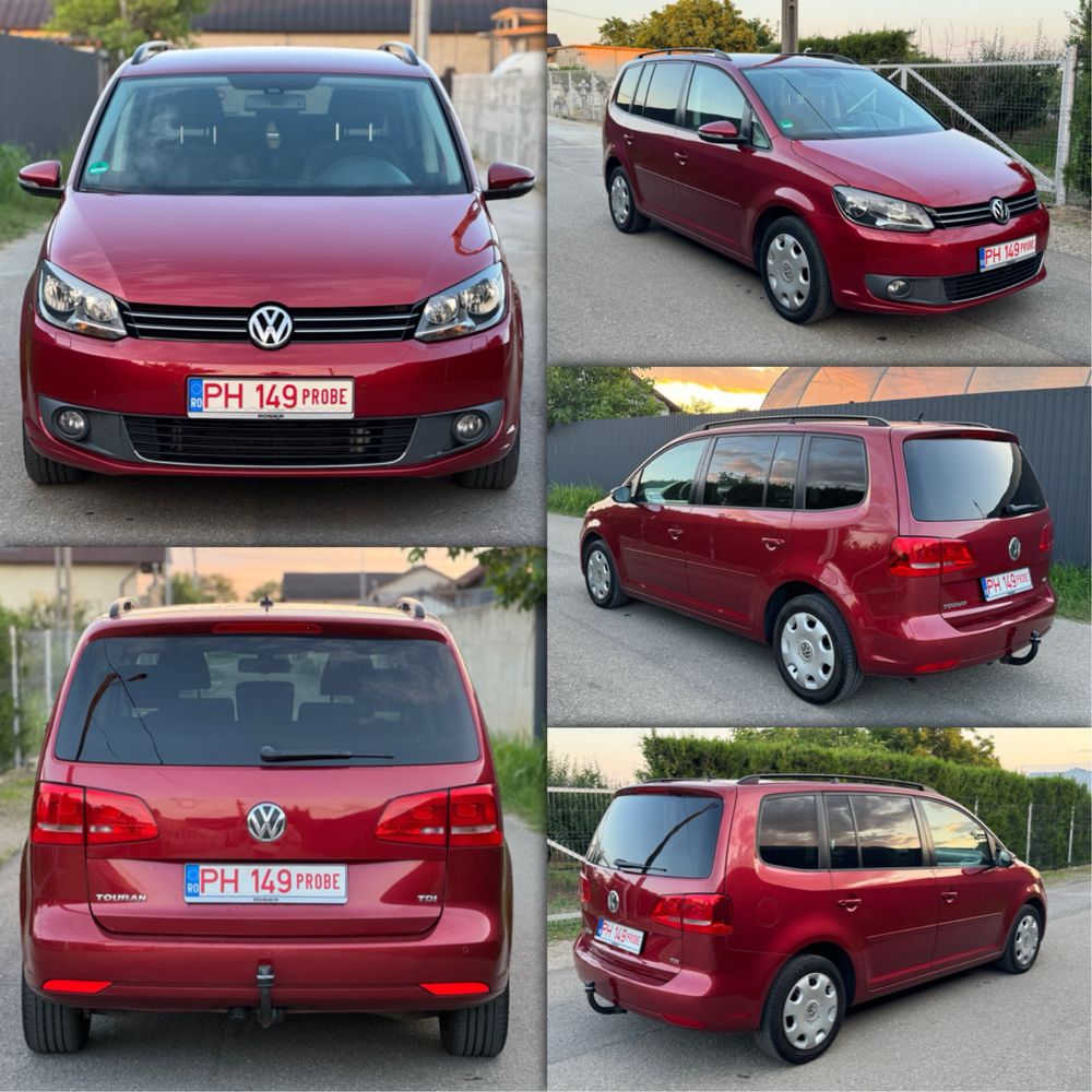 VW TOURAN 1,6 TDI / 7 locuri / 2011 / Euro 5 / Carlig / Posibil Rate
