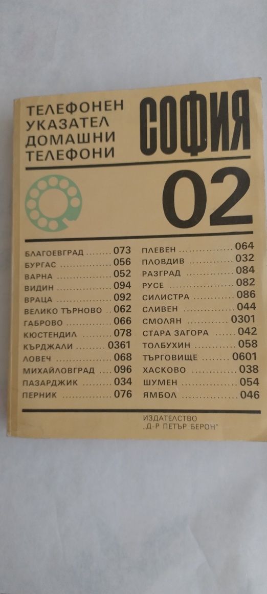Телефонен указател на София