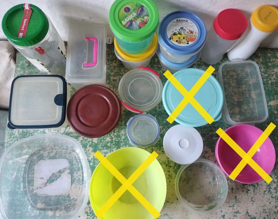 Контейнеры и банки для хранения продуктов, цена за одну штуку