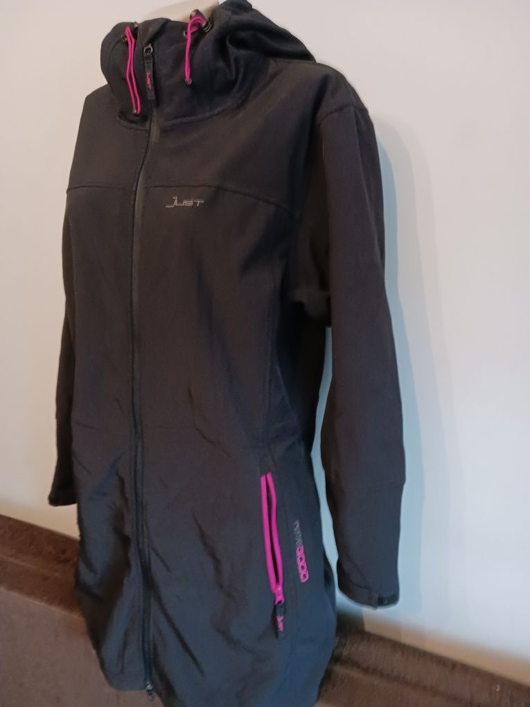 Geaca lunga damă, windstopper soft shell,  Justt mărimea 46.  Xl