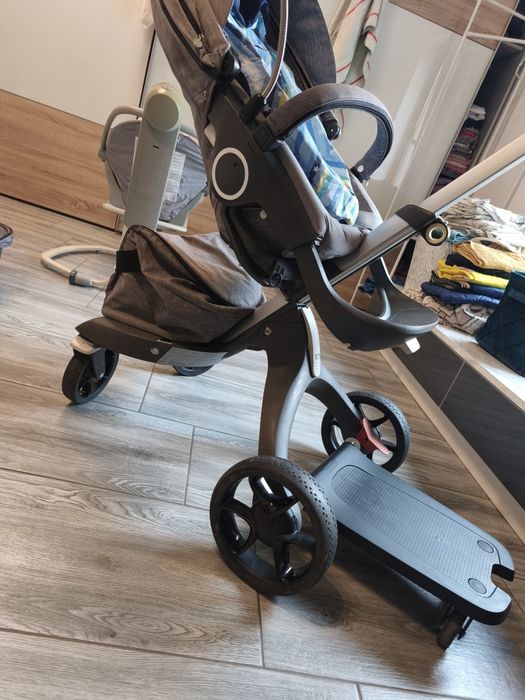 Cărucior  2in1 stokke Xplory V5 black melange