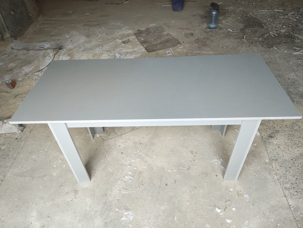 Серый стол 160х70