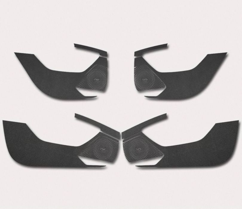 Наклейки на обшивку дверей из исскуственой кожи для BYD Chazor (4 шт.)