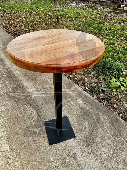 Masa cafea, blat lemn masiv- cires- 900 RON- Masa Horeca!