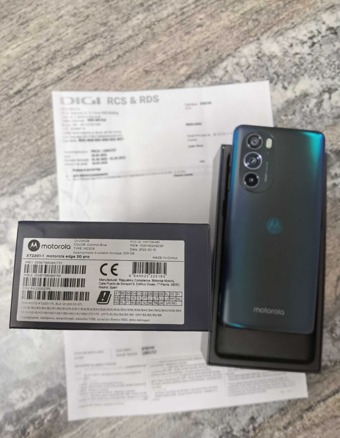 Motorola Edge 30 Pro 5G ca NOU Garanție Factură 256/12Gb