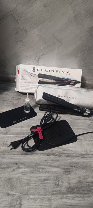 Преса за коса Imetec Bellissima Steam Elixir R9501 Керамика Черна