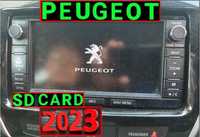 2024 СД карта за навигация SD card Peugeot 4008 P11 P12 Пежо ъпдейт