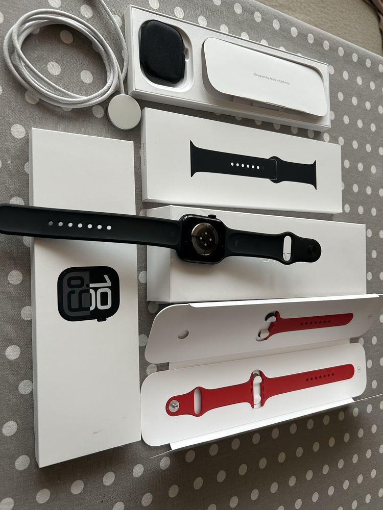 Apple Watch Series 10 46mm Jet Black Al Black SB M/L GPS
