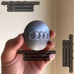 Ауди капачки за джанти 60мм, 61мм, 68мм, 69мм, 77мм и 135мм сиви черни