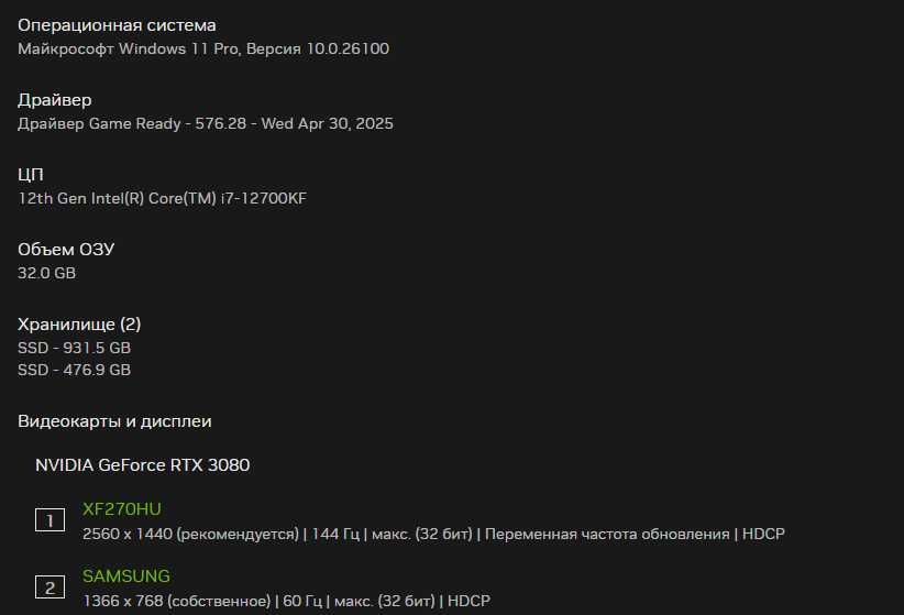 Продам компьютер. Intel Core i7 12700KF/ RTX 3080