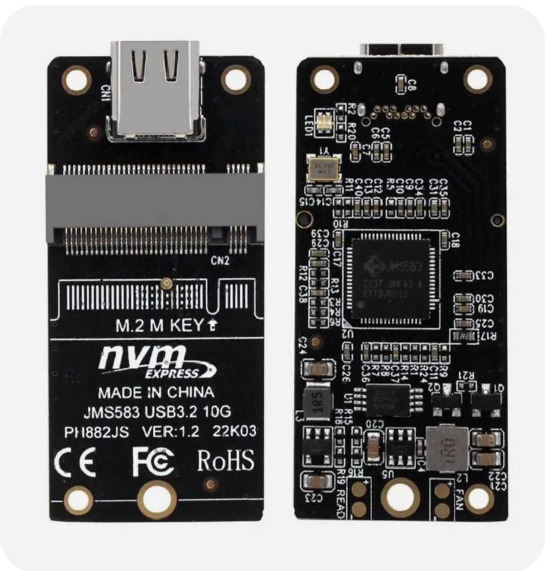 Переходник SSD m2 NVME формат 2230  на Type-C USB 3.1