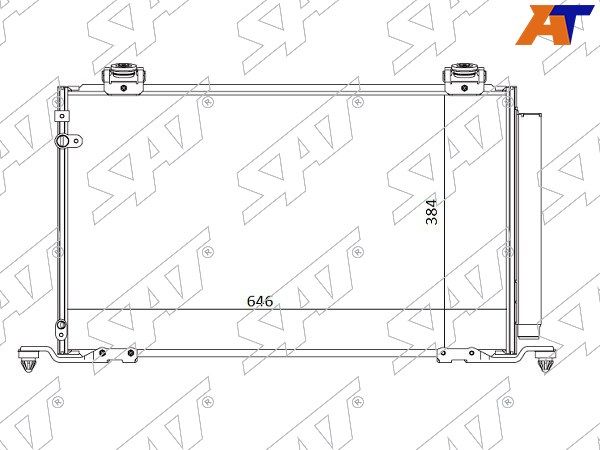 Радиатор кондиционера  Toyota Avensis