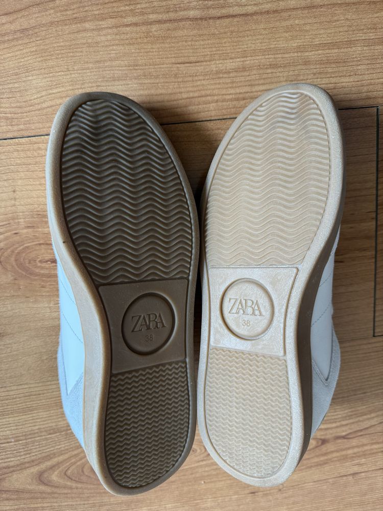 Кожени маратонки Zara (естествена кожа) тип Adidas Samba