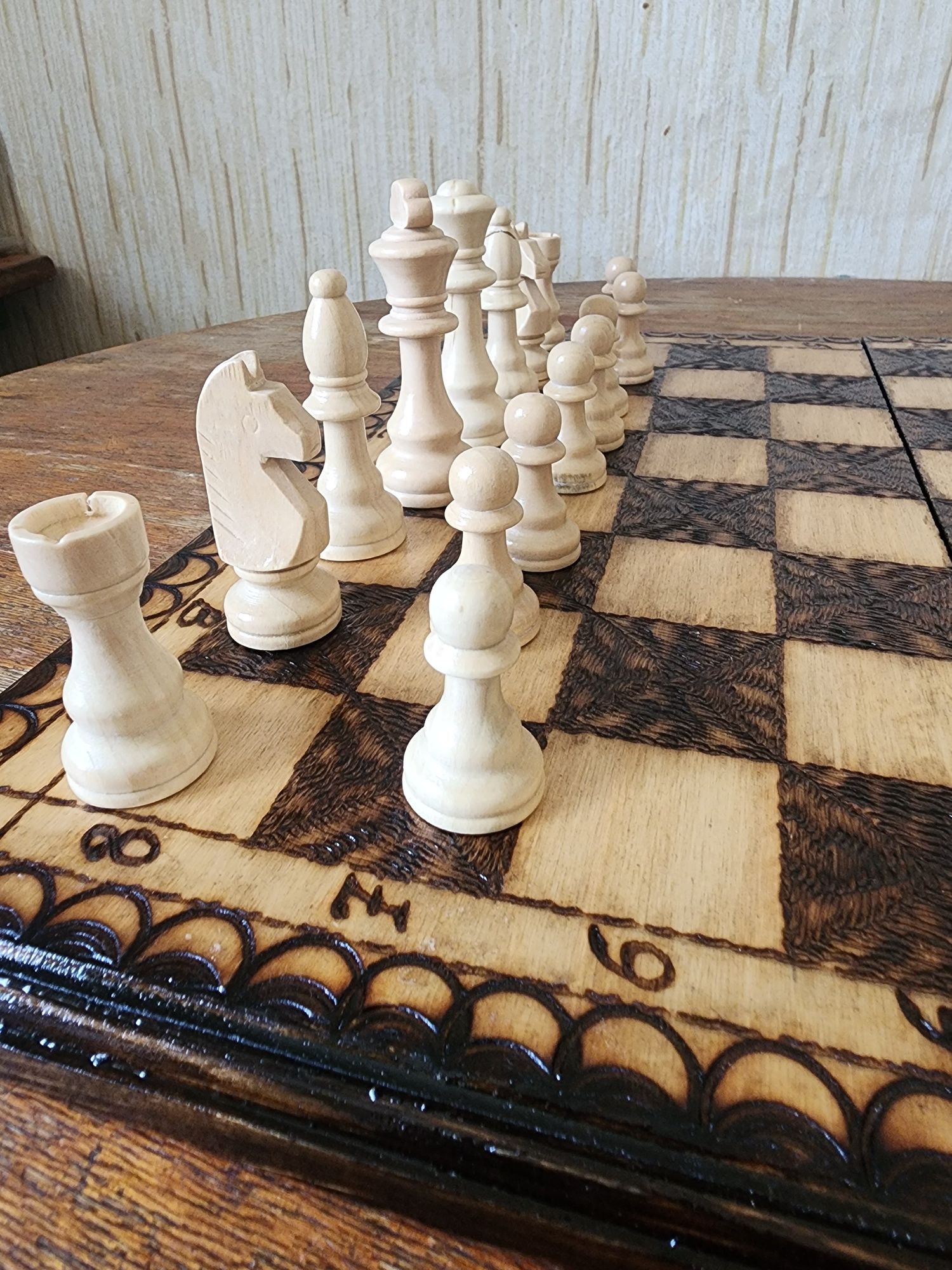 Шахматы нарды Ручной Работы идеальный подарок