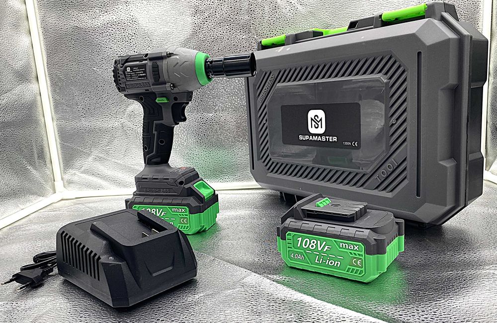 Cheie impact 1350Nm 108VF – 2 baterii, forta bruta, control total!