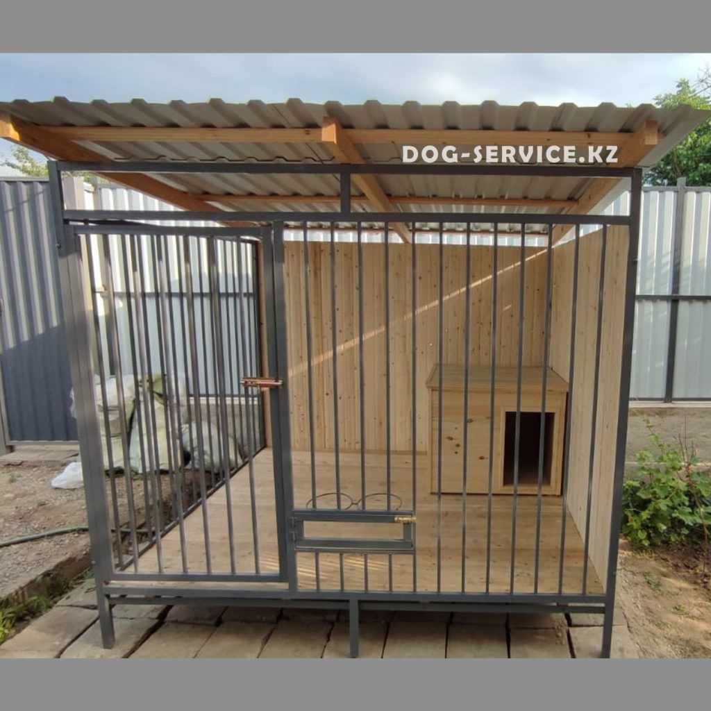 Вольер для собак с будкой Вольеры среднего размера уличный Клетка Дом